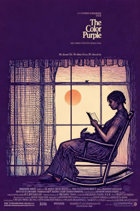 Book Cover, The color purple