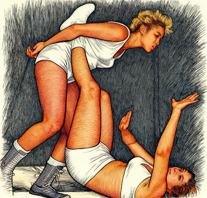 Pic of drop kick maneuver