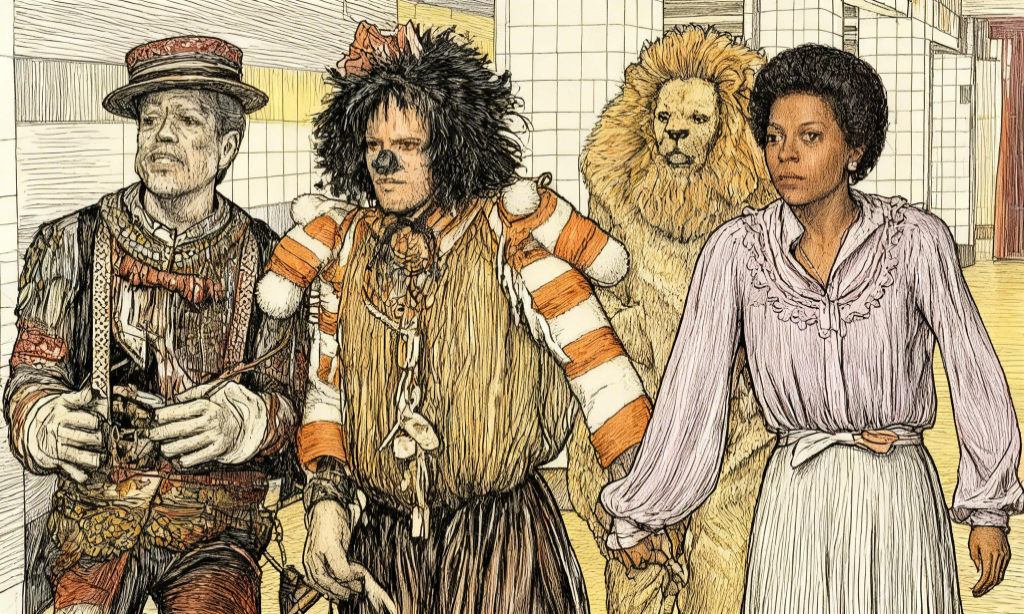 Wizard of Oz Cast, Dorothy, Scarecrow, Tin Man and Lion